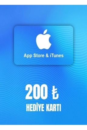 iTunes 200 TL App Store Hediye Kartı