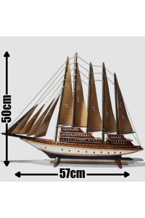 Ahşap Yelkenli Orta Boy Gemi Maketi