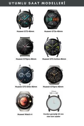 vagave Huawei Watch Deri Kordon Watch 4 Gt2 Gt2e Gt2 Pro Gt3 Gt3 Pro Active 46mm 22mm Ucip Ye il Fiyat Yorumlar Trendyol