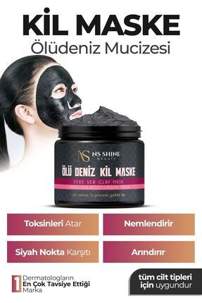 Sivilce Ve Siyah Nokta Leke,giderici Collagen Ölüdeniz Kil Maskesi 150 gr
