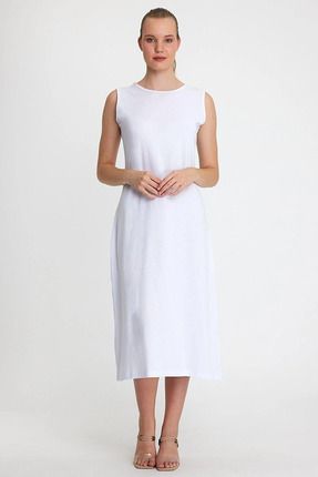 Beyaz Kolsuz Elbise Astarı Içlik Jüpon