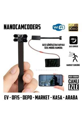 1k * 1080p Mini Wifi Gece Görüşlü Güvenlik Kamerası Mikro Gizli Pır Kamera Uzak Izle Hd Wgk09