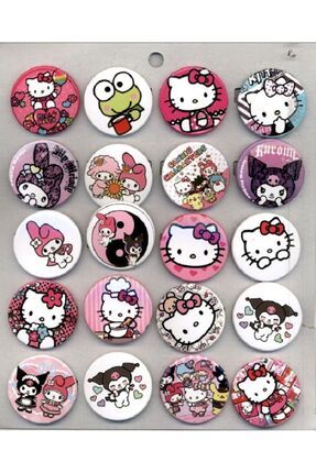 20 Adet Hello Kitty Rozeti