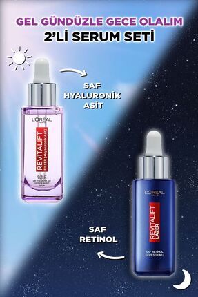 Revitalift Filler %1.5 Saf Hyaluronik Asit Kırışıklık Karşıtı Serum + Saf Retinol Gece Serumu