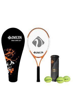 Max Joys 23 İnç Çocuk Tenis Raketi + Çantası + Vakumlu Tüpte 3 Adet Tenis Maç Topu Seti
