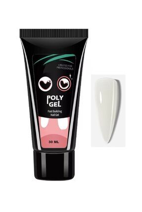 Süt Beyazı 30 Ml Polygel Protez Tırnak Polijel Poly Gel