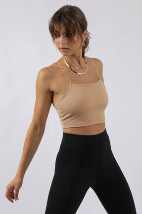 Nike WMNS Yoga Luxe Strappy Cami Top Kad n Krem Atlet Fiyat Yorumlar Trendyol