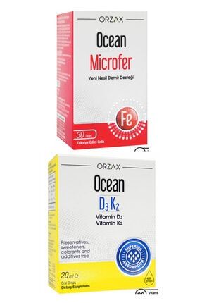 Ocean Ocean Microfer 30 Tablet Ocean Vitamin D3k2 Damla 20 Ml Fiyati Yorumlari Trendyol