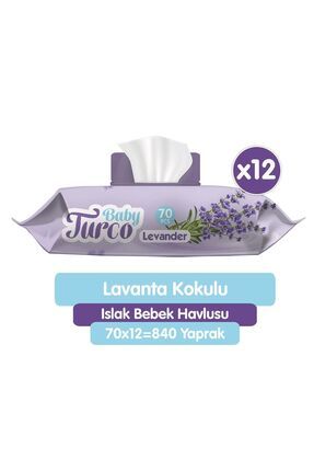 Lavanta Kokulu Islak Bebek Havlusu 12x70 Adet