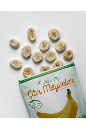 Muz Kurutulmuş Doğal Çıtır Meyve Freeze Dried