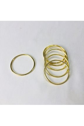 Metal Halka 5 cm Gold 20 Adet Süsleme Konsept Hediyelik Nikah Şekeri