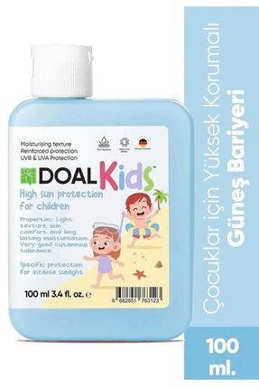 Kids Çocuklar Için Yüksek Korumalı Spf50+ Güneş Kremi 100 ml