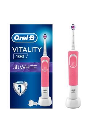 D100 Şarj Edilebilir Diş Fırçası 3 Boyutlu Beyazlık Pembe