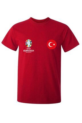 Milli Takım Euro 2024 Türkiye baskılı logolu pamuklu çocuk tişört