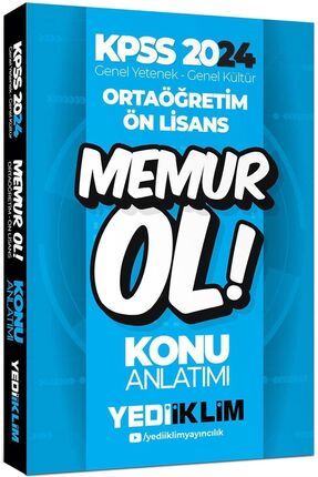 2024 KPSS Ortaöğretim Önlisans Memur Ol Konu Anlatımı 5 Ders Tek Kitap