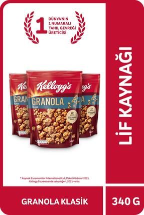 Klasik Granola 340 gr X3 Adet,%56 Yulaf Içerir,lif Kaynağı,kahvaltılık Gevrek