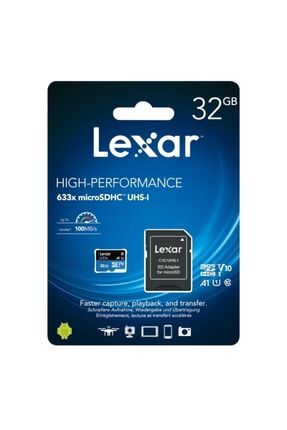 32gb Micro Sd Class 10 Hafıza Kartı Uhs-ı 633x 100mb/20sn