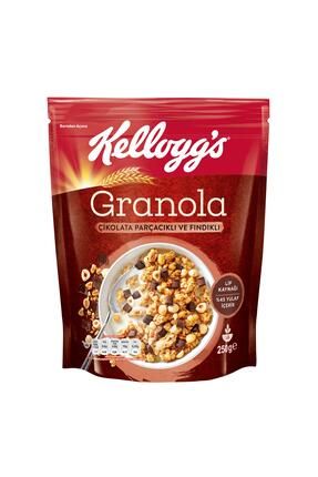 Çikolata Parçacıklı ve Fındıklı Granola 250 Gr,%44 Yulaf,Lif Kaynağı,Kahvaltılık Gevrek