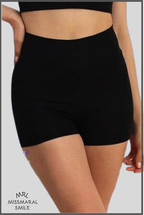 missmaral Kad n Siyah Mini ort Boxer Yuksek Bel S k la t r c Fit Gorunum 11080 Fiyat Yorumlar Trendyol