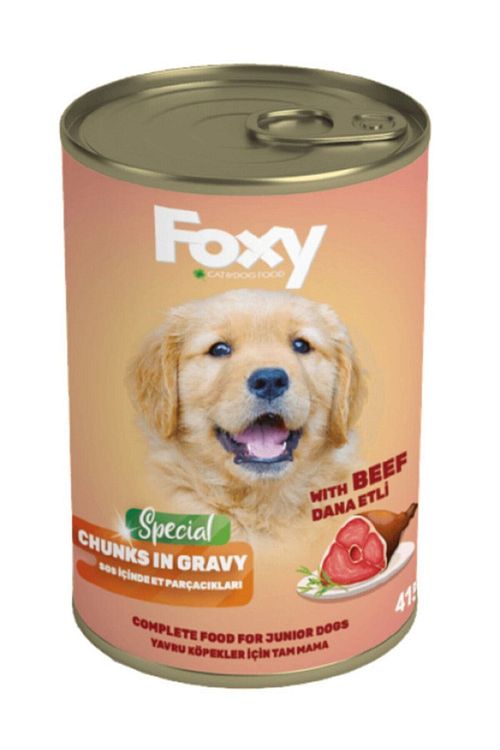 Foxy Dana Etli Soslu Konserve Yavru Kopek Mamasi 415 Gr Fiyati Yorumlari Trendyol