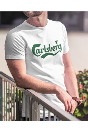 Carlsberg Beer Drinks Logo T-Shirt Men Shirt Grey White S-XXL- Show Original Title idusem.idu.edu.tr