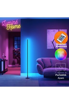 Led Lambader Dekoratif Rgb Aydınlatma Uzaktan Kumandalı Ambiyans Parti Işığı Stick Full Renk