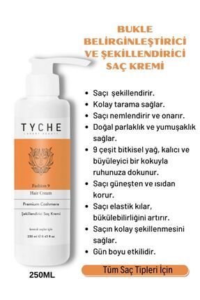 Durulanmayan Bukle Belirginleştirici Ve Şekillendirici Saç Kremi Fashion 9 Hair Cream 250ml