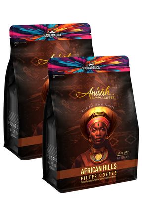 African Hills Filtre Kahve | 2x500 Gr | %100 Arabica Doğu Afrika Blend | Orta Kavrum (medium roast)