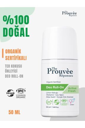 %100 Doğal Organik Deodorant Roll-On 50ml Ter Kokusu Önleyici