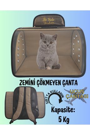 Kedi Köpek Sırt Taşıma Çantası Flybag Tomris Haki