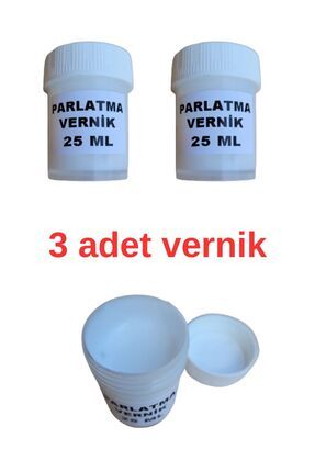 Su Bazlı Vernik - 3 Kutu 75 ml (SERAMİK HAMURU, AKRİLİK BOYA İÇİN)