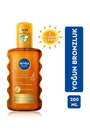 Sun Spf 6 Yoğun Bronzlaştırıcı Güneş Yağ Sprey 200ml,karoten Özlü,e Vitamini Içerir