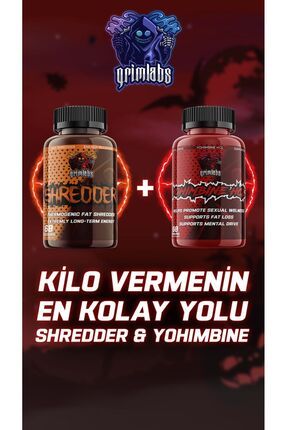 Grimlabs Shredder Fat Burner Grimlabs Yohimbine Definasyon Paketi