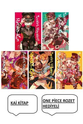 Tuvalet Hayaleti 1-2-3-4-5. Ciltler Manga Seti + ONE PİECE ROZET