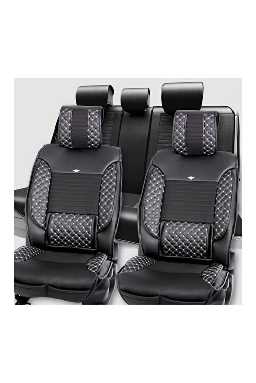 Stil Luks Oto Koltuk Kilifi Siyah Beyaz Seat Leon Fiyati Yorumlari Trendyol