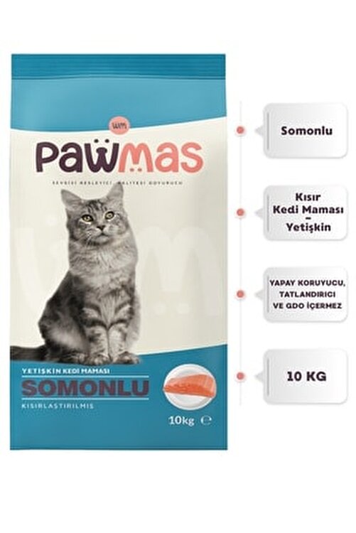 Pawmas Somonlu Kisirlastirilmis Yetiskin Kedi Mamasi 10 Kg Fiyati Yorumlari Trendyol Pawmas Somonlu Kisirlastirilmis Yetiskin Kedi Mamasi 10 Kg Fiyati Yorumlari Trendyol