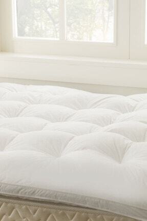 english home luxury kaz tuyu super king yatak pedi 200x200 cm beyaz fiyati yorumlari trendyol