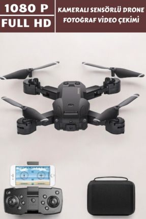 Astro 1080P HD Kameralı Drone Katlanabilir Taşıma Çantalı 4 Pervaneli Havada Stabil Kalma Sensörlü