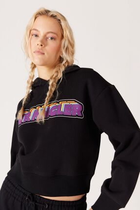 Wrangler Regular Fit Normal Kesim Siyah Kad n Kapu onlu Sweatshirt Fiyat Yorumlar Trendyol