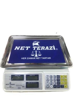 Elektronik Şarjlı Pilli Dijital Bakal Manav Kasap Terazisi 40 Kg Tartar