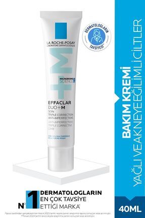 Effaclar Duo+M Yağlı, Akne/Sivilce Eğilimli Ciltler için Yüz Bakım Kremi 40ml