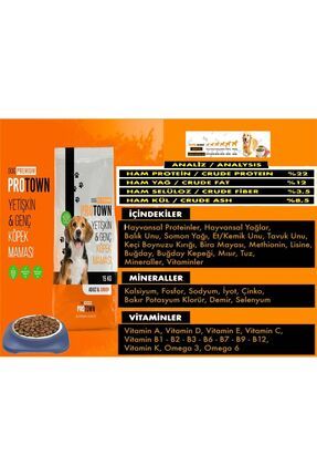 15KG EKONOMİK 18 Protein PROTOWN YEME GARANTİLİ KUZU ETLİ KÖPEK MAMASI