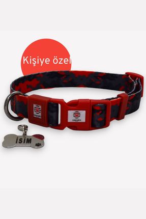 KİŞİYE ÖZEL İSİMLİ- KÜNYELİ KÜÇÜK VE ORTA IRK AYARLANABİLİR KÖPEK BOYUN TASMASI 2 CM