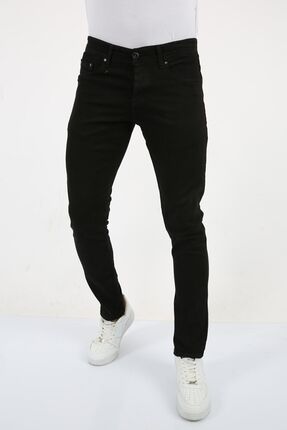 Erkek Siyah Slim Fit Jean Pantolon