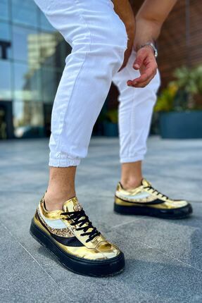 Joy Man J975 Majesty Ortopedik Taban Gunluk Rugan Erkek Sneaker Spor Ayakkab RST Gold Fiyat Yorumlar Trendyol