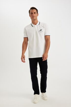 Defacto New Regular Fit Bask l K sa Kollu Pike Polo Ti ort C9227ax24sm Fiyat Yorumlar Trendyol