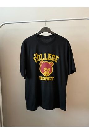 Closer Store On ve Arka Bask l Kanye West The College Dropout T Shirt Hip Hop T Shirt Unisex Oversize T Shirt