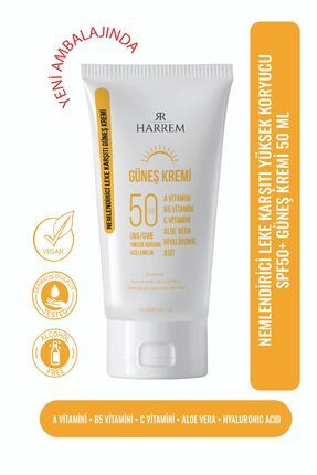 Nemlendirici Leke Karşıtı Spf50+ Güneş Kremi 50 Ml