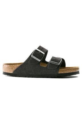 Birkenstock Arizona Suede Leather Erkek Koyu Gri Terlik Fiyat Yorumlar Trendyol