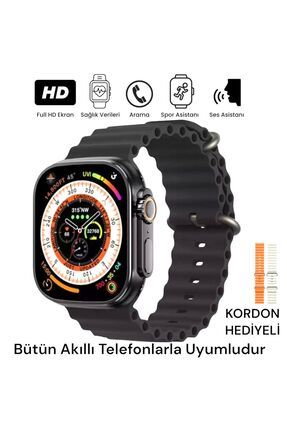 Watch 8 Akıllı Saat T800 Çift Kordonlu Ultra Akıllı Saat Ios Ve Andorid Uyumlu Smartwatch